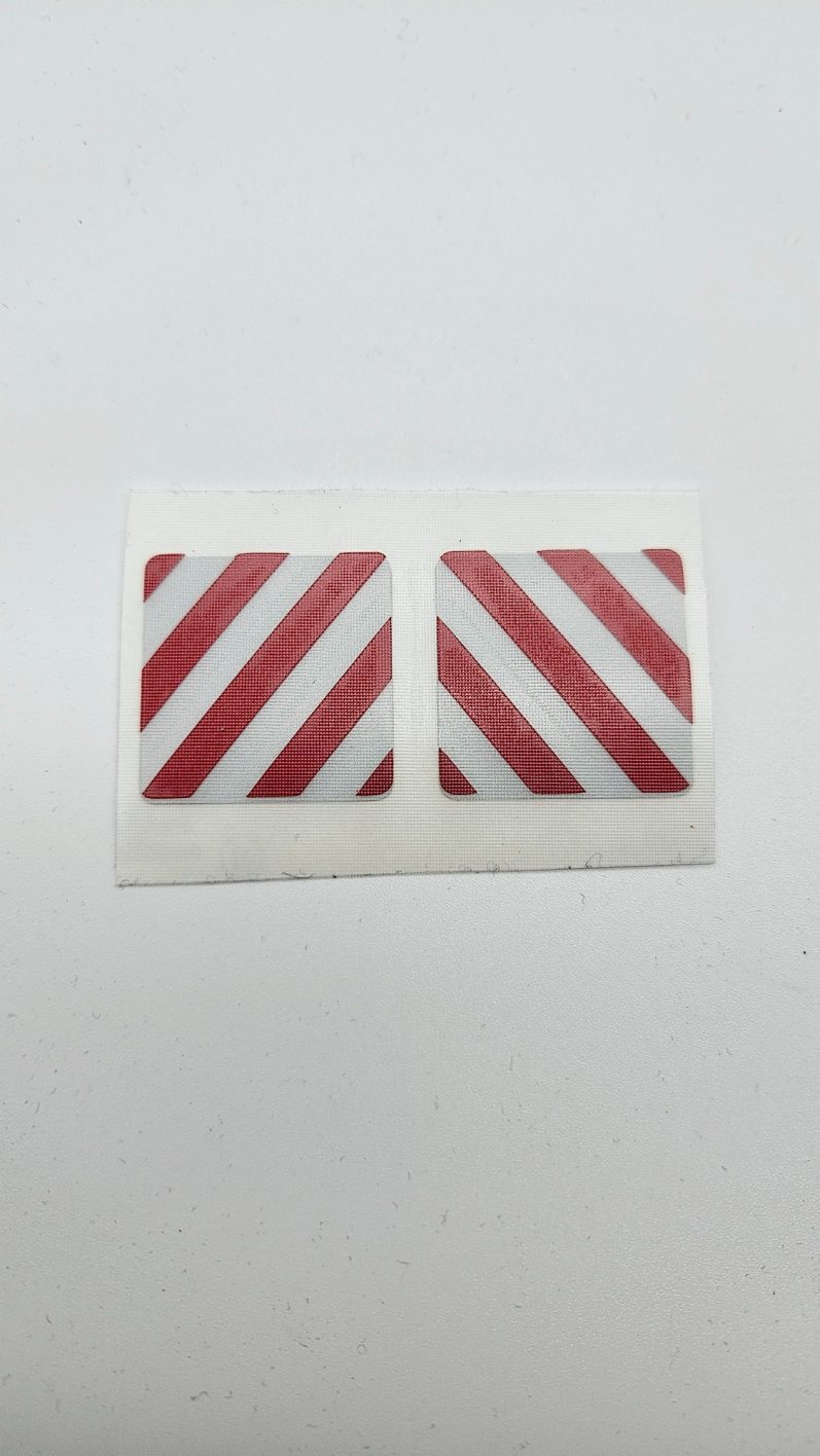 Warntafelaufkleber Set